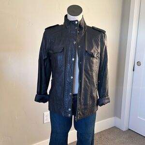 BDG Faux Leather Black Jacket-NWOT